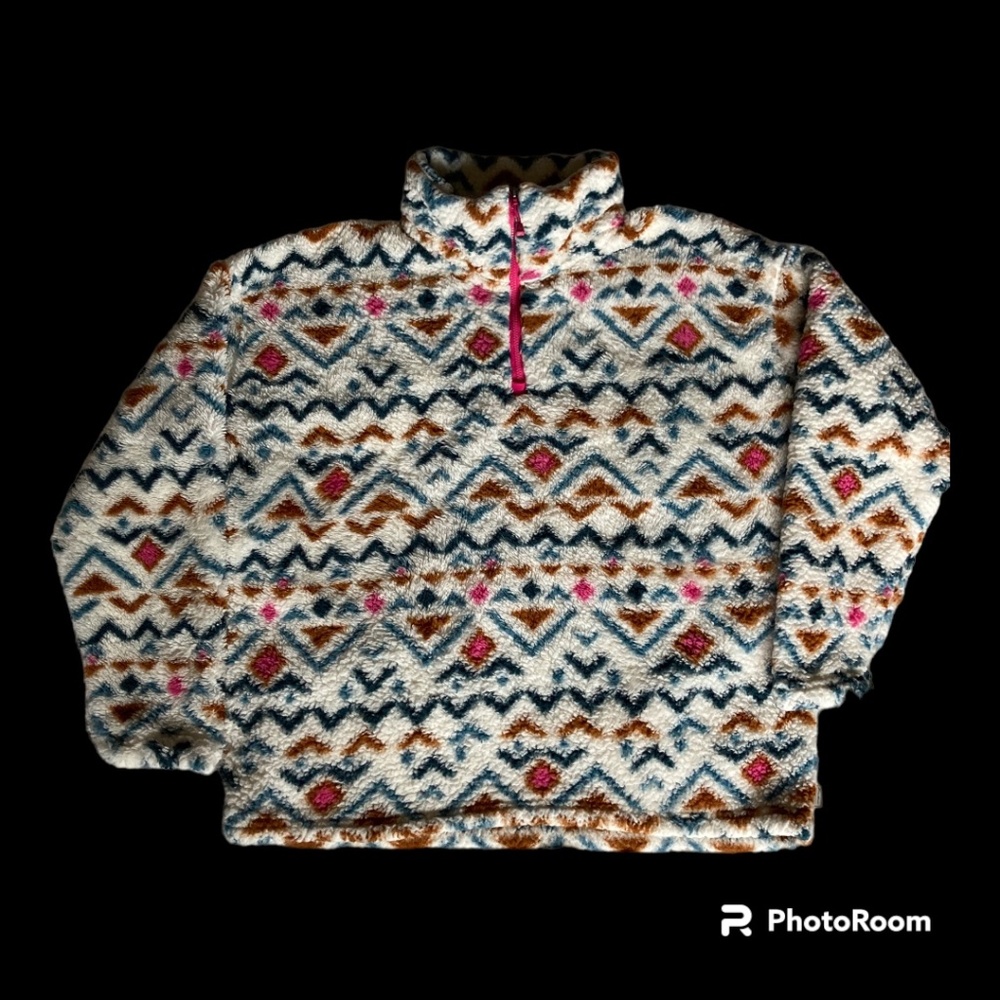 Womens Size Extra Large Eddie Bauer quarter zip fleece pullover